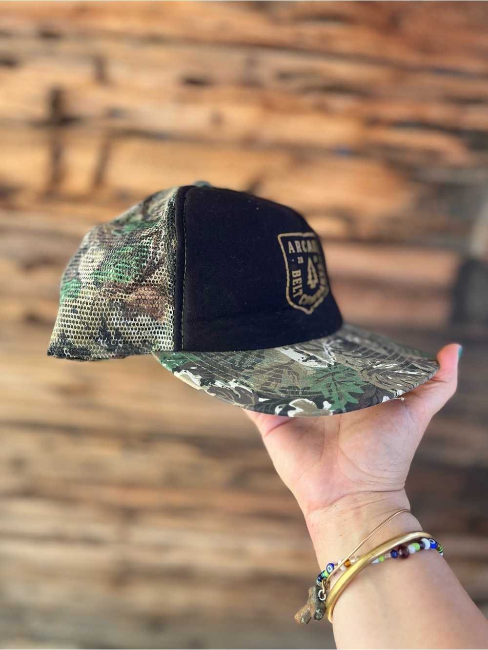 OTTO | Arcade Belt Company Black & Camo Trucker Hat OS